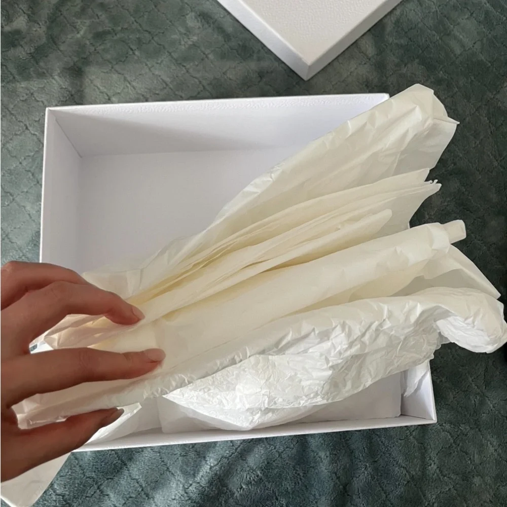 Dior White Logo Tissue Paper and Original Gift Box Luxury Packaging Set
